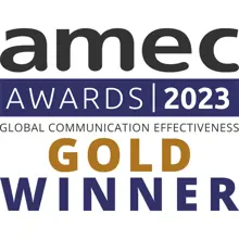Amec 2023 Gold Winner Amec 2023 Gold Winner