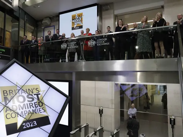 Britain's Most Admired Companies 2023 awards at the London Stock Exchange
